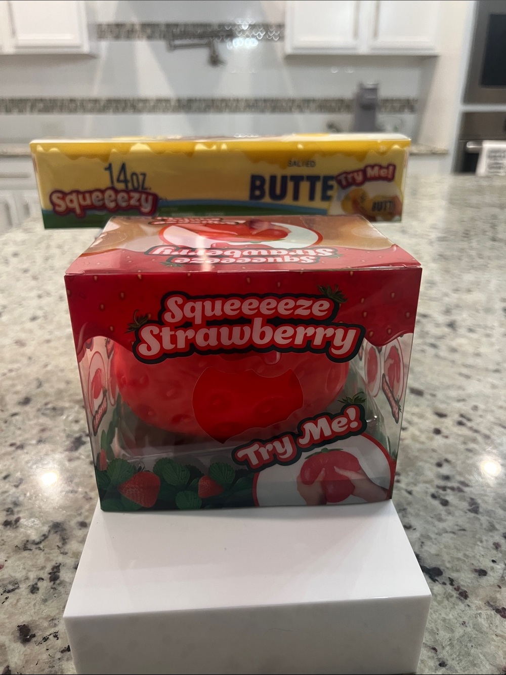 Sunny days Strawberry Scented Stress Ball plus squeeezy butter